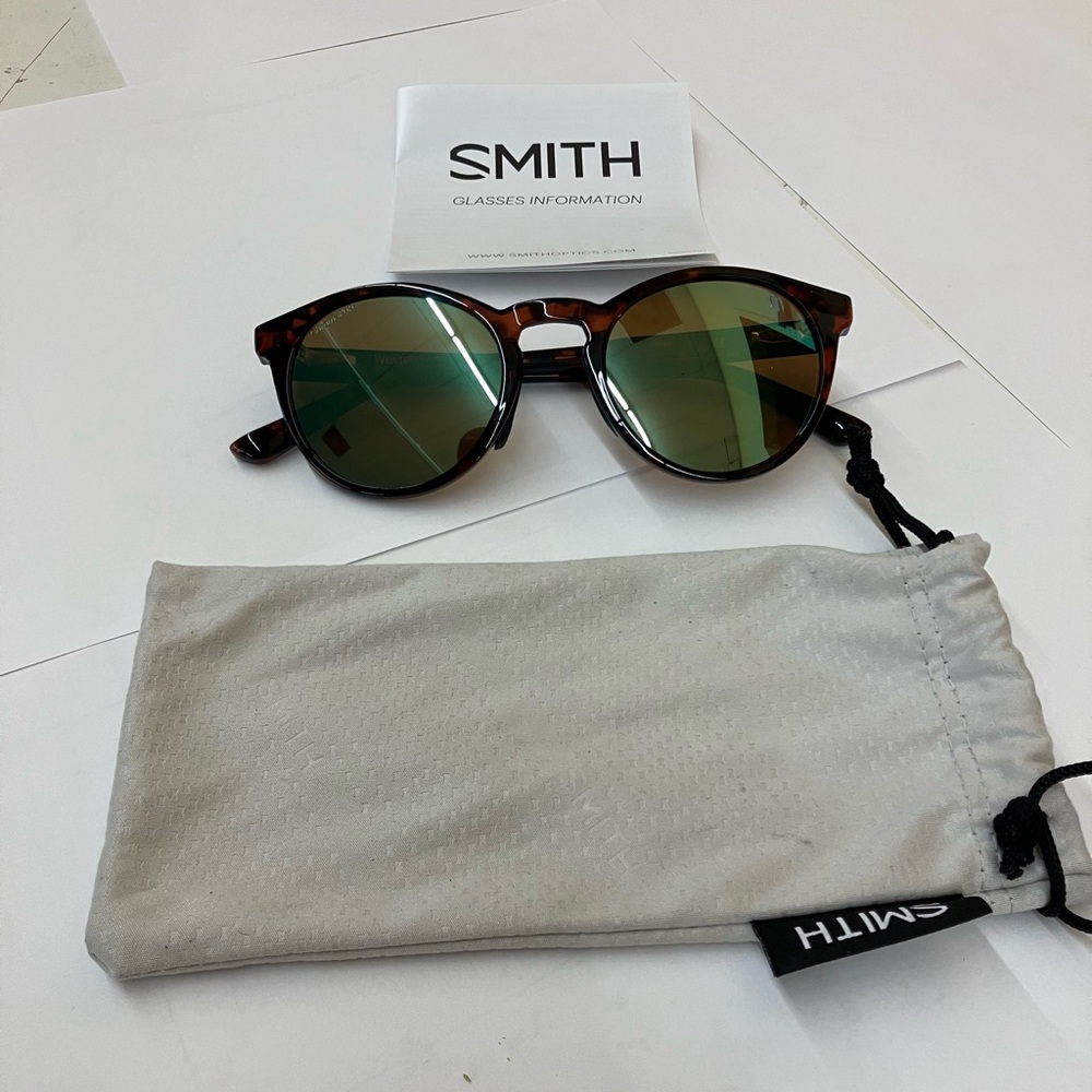 SMITH Optics Westward Opal Mirror Lense Sun Glasses NEW Tortoise Brown Polarized